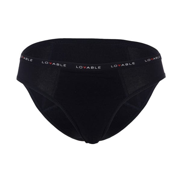 LOVABLE Slip da Ciclo Flusso Abbondante Nero Misura L Period Panties BENU Farma